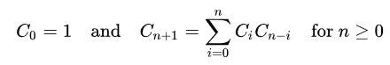 catalan number formula 1