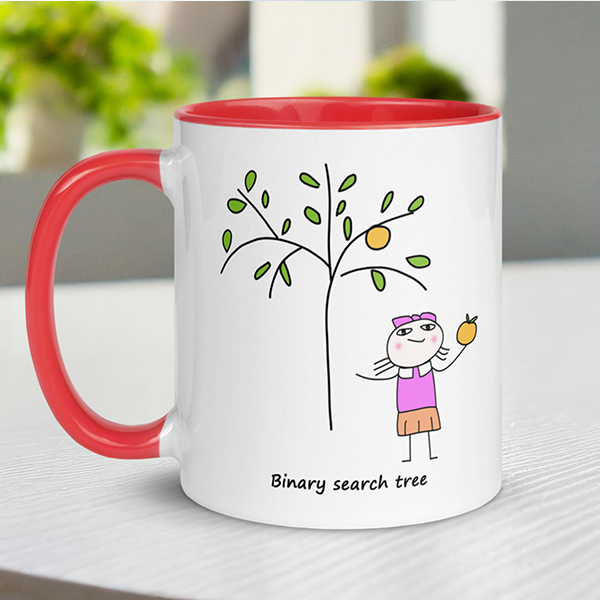 binary search trees mug