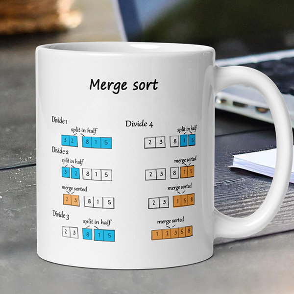 merge sort mug