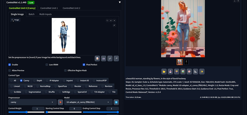 stable diffusion controlnet screenshot